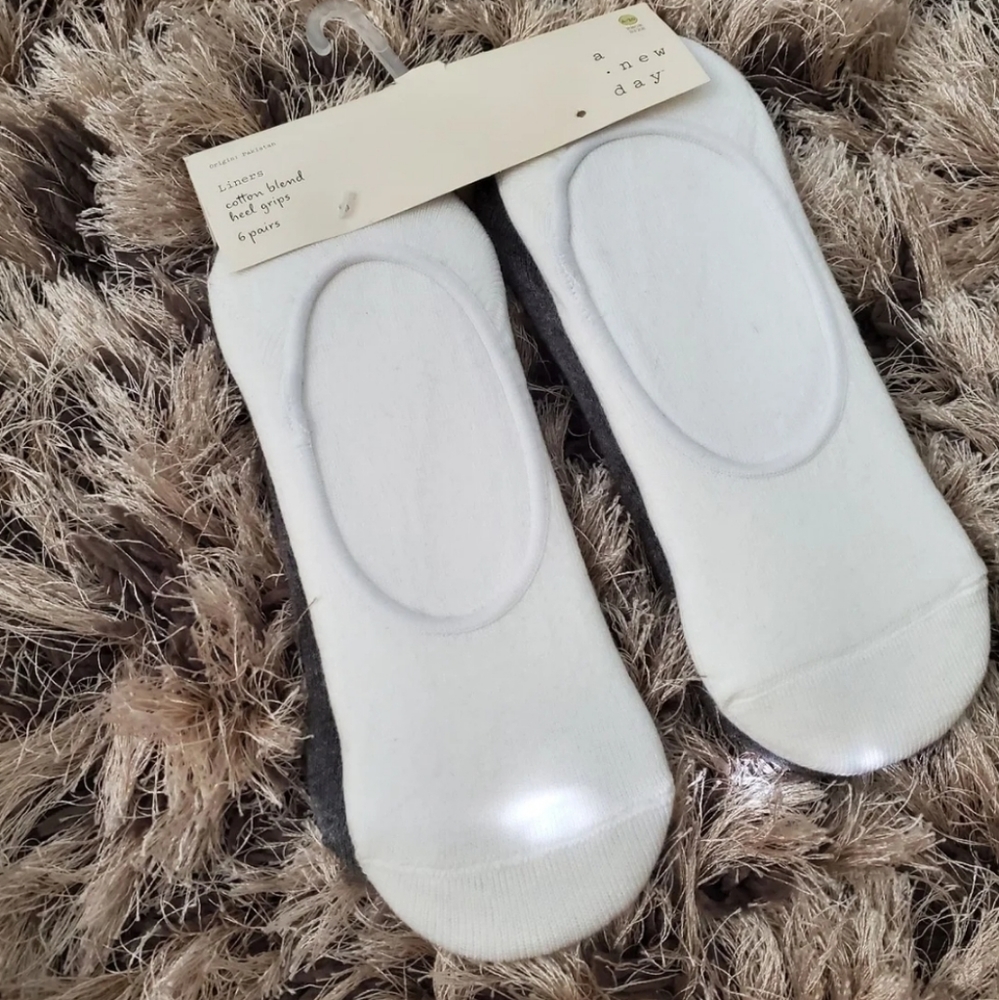 Women's 6pk No Show Liner Socks Size 4-10